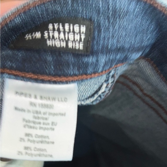 Veronica Beard Ryleigh slim straight high-rise jeans - Picture 4 of 4